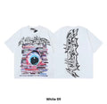Hellstar "Web Collage" Spiky Graffiti Graphic Tee – White