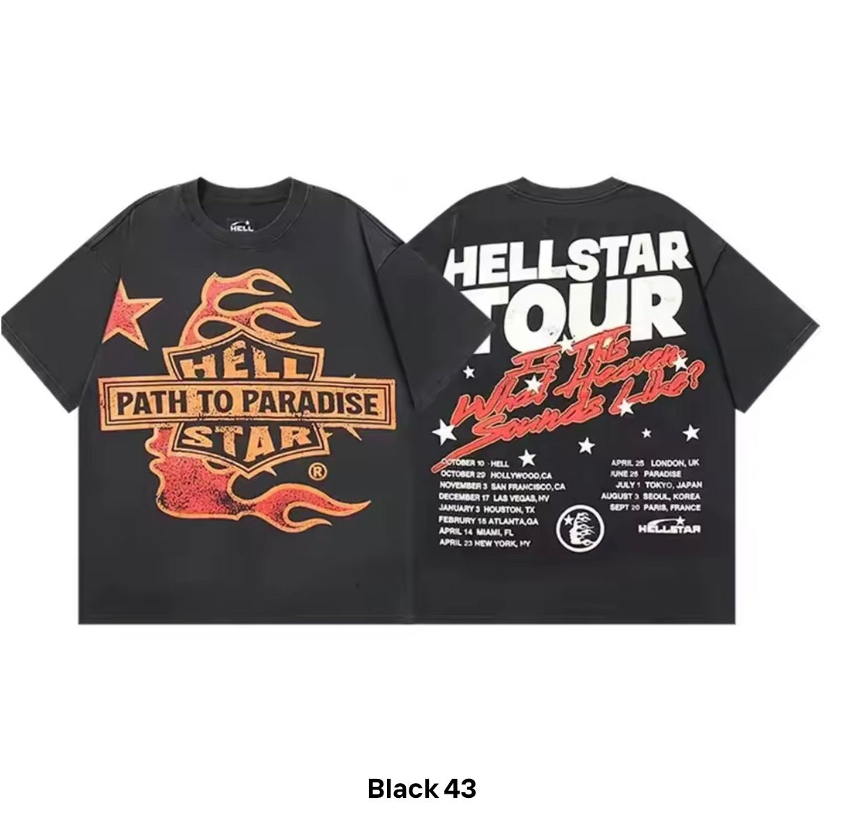 Hellstar "Path to Paradise" World Tour Graphic Tee – Black