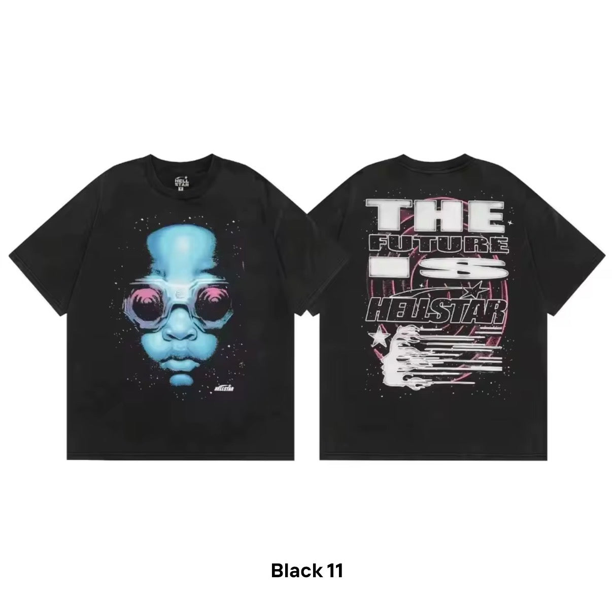 Hellstar "The Future Is" Graphic Tee – Black