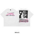 Hellstar "P2P" Racer Graphic Tee – White