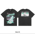 Hellstar "Attacks!" UFO Sci-Fi Graphic Tee – Black