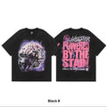 Hellstar "Powered by the Star" Brain Helmet Graphic Tee – Black