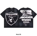 Hellstar "Savior: Bigger Than Satan" Graphic Tee – Black