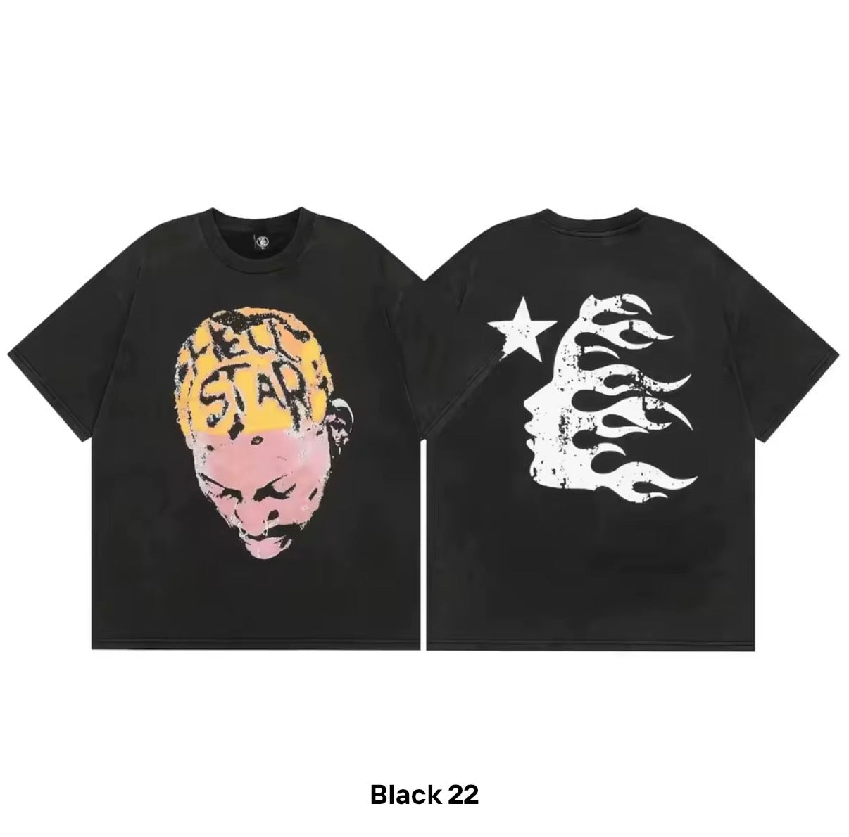Hellstar Rodman Style Portrait Graphic Tee – Black