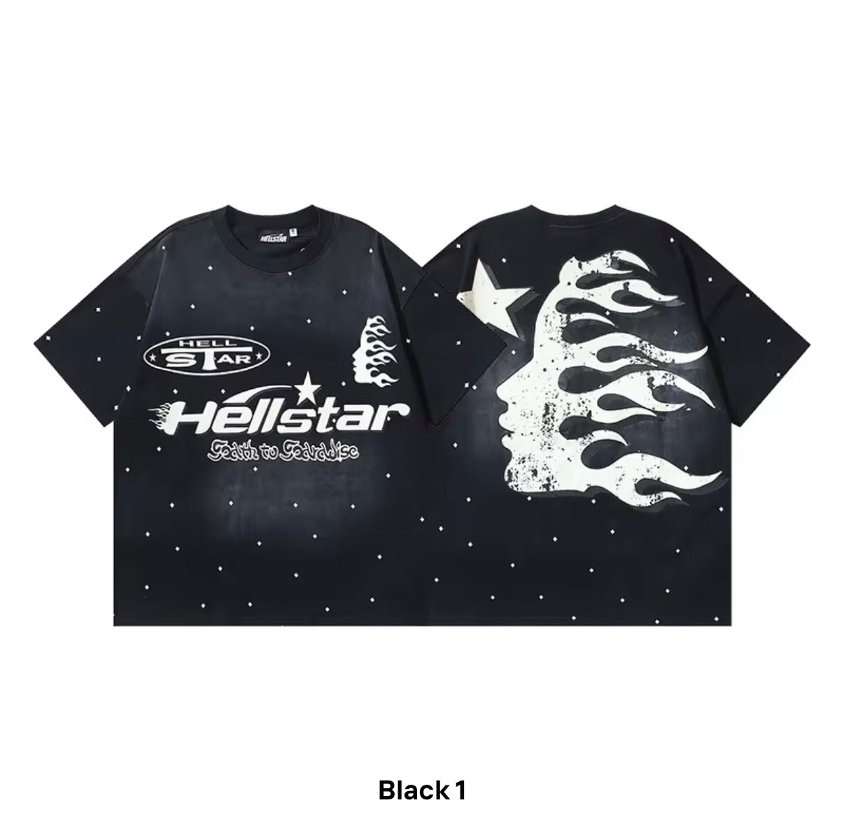 Hellstar "Path to Paradise" Starfield Graphic Tee – Black
